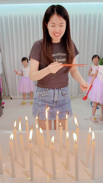 Blow out the candles challenge, see whose props are the most practical