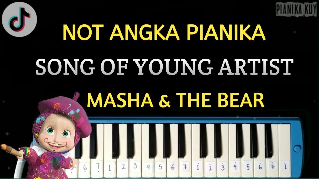 Masha \u0026 The Bear - Song of a Young Artist 🎨 (Hari Melukis) | Viral tiktok lagu Masha Ultrafunk