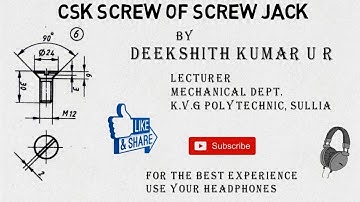 SOLID EDGE - CSK SCREW OF SCREW JACK