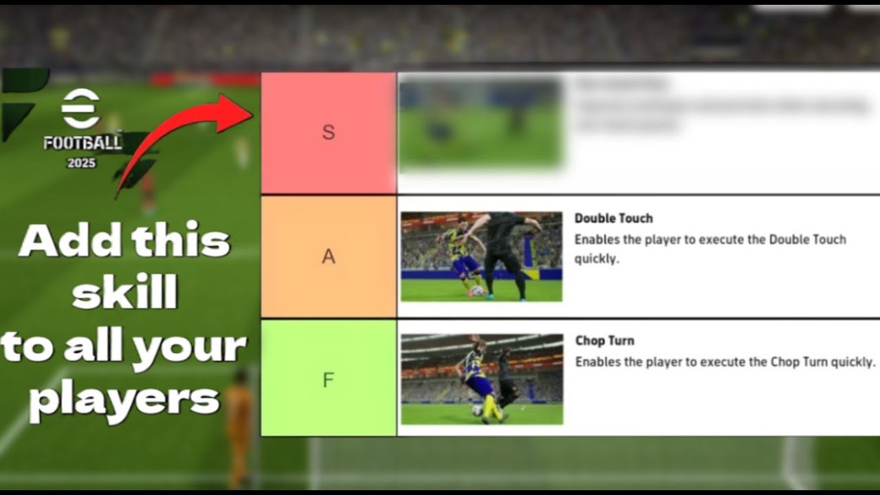 Give this skill to ALL your players! | Efootball player skill tier list ...