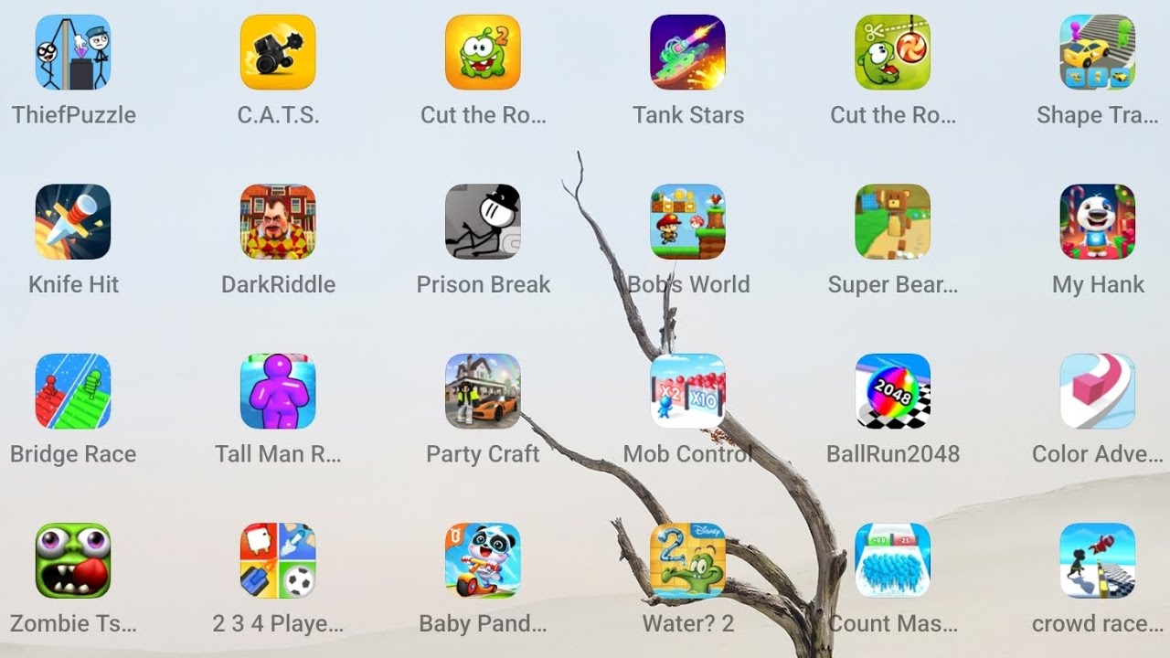 Thief Puzzle, Bridge Race,Mob Control, Count Master, Prison Break, Tricky Twist...