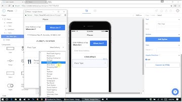 Places Mobile App using Ionic Creator - Part 2 - Adding Page 1 Components