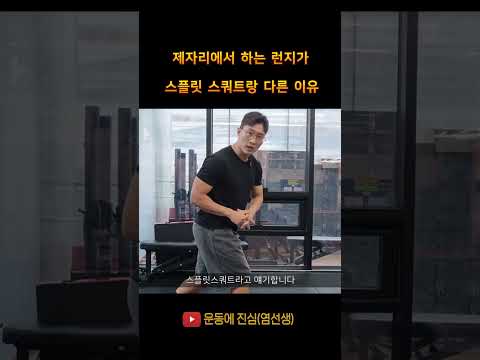 #하체운동 #<strong>런지</strong> #스플릿스쿼트