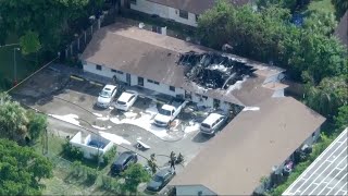 Rescue helicopter crashes into building in Florida, 2 dead