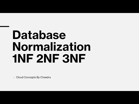 Database Normalization 1NF,