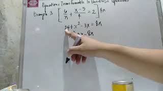 Equations Transformable into QE example 3