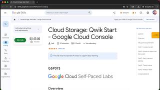 Cloud Storage: Qwik Start - Google Cloud Console | GSP073