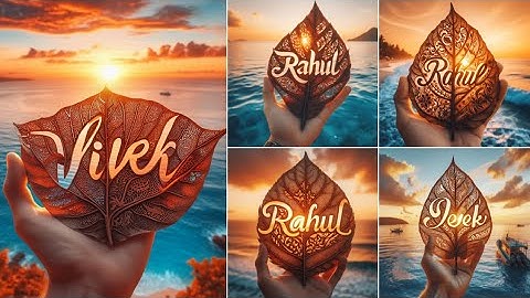 Create A Dry Leaf Typography Art bing image creator || microsoft bing ai image generator Tutorial