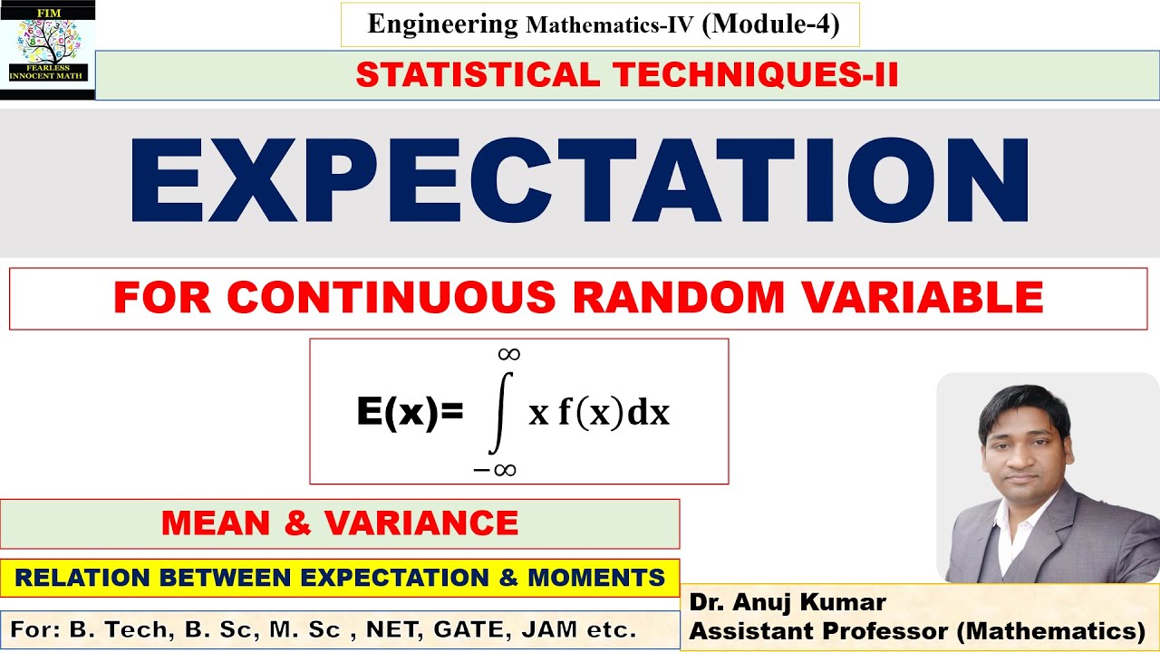 Variable expected. Continuous Random variable как найти mean.