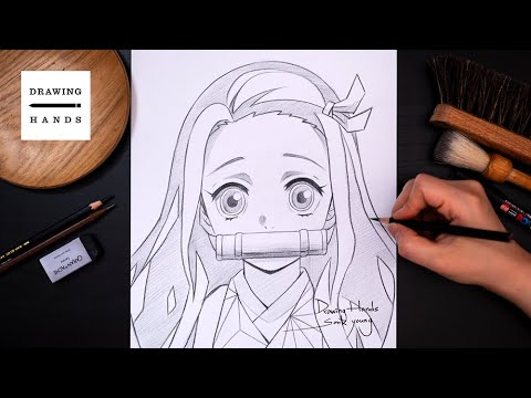 Drawing Sketch Demon Slayer - Nezuko [Drawing Hands]