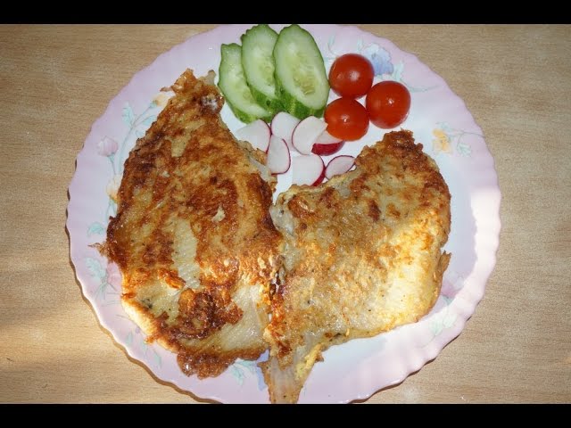 Крылья ската жареные