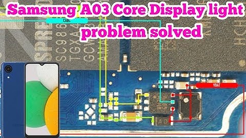 Samsung A03 Core Display light not working problem solved| A03 Core LCD light ways