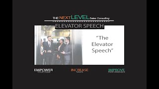 The Elevator Speech