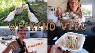 weekend vlog: MY FIRST MARATHON