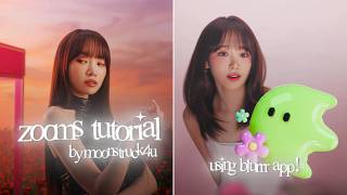 how to do smooth zooms on blurrr app! #blurrr #tutorial #blurrrapp #kpop #editingtutorial #edit screenshot 3