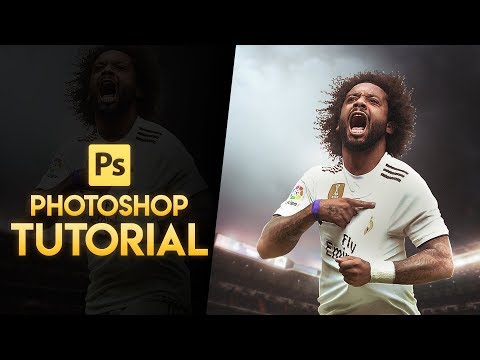 Photoshop Tutorial-Football Poster Design Tutorial | Marcelo | Real Madrid