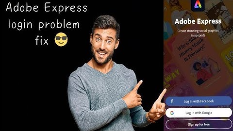Adobe Express login problem fix😉 Android