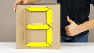 How to Make Mechanical 7 Segment Display from Cardboard How to Make Mechanical 7 Segment Display from Cardboard