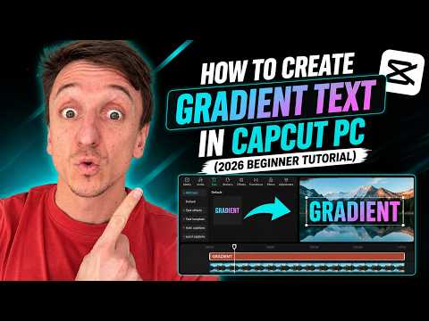 How To Create Gradient Text In CapCut PC (2026 Beginner Tutorial)
