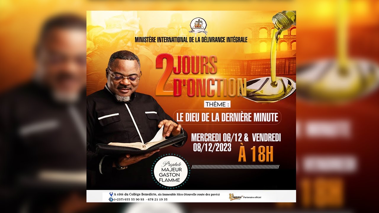 LE DIEU DE LA DERNIERE MINUTE BY  PROPHETE MAJEUR GASTON FLAMME