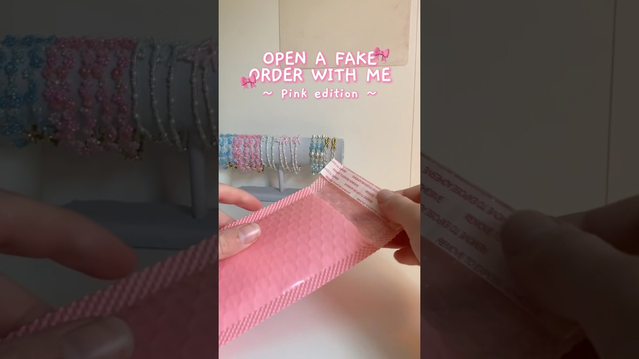 POV: you ordered a pink bracelet from my Etsy shop 🎀