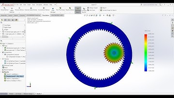 Planetary Gear Stress Simulation in Solidworks