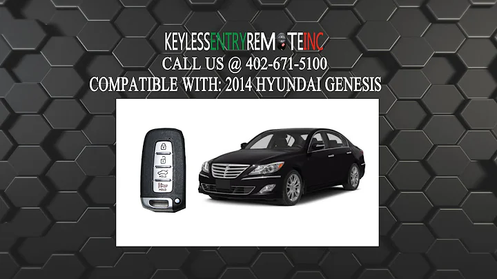 How To Replace Hyundai Genesis Key Fob Battery 2014