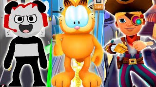 Panda Runner vs Garfield Rush vs Subway Surfers Copenhagen 2022 Gameplay screenshot 4