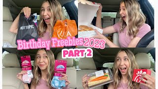 BIRTHDAY FREEBIES 2023 PART 2 | SHOP & EAT FOR FREE ON YOUR BIRTHDAY