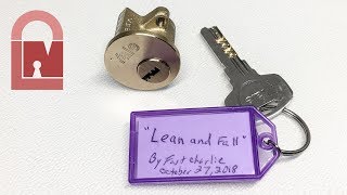 Lean And Fall Dimple Challenge Lock By Fast Charlie