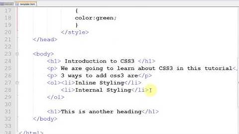 HTML5 and CSS3 tutorial 9 CSS3 Introduction in Hindi Urdu for exam 70 480 HIGH