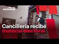 Cancillería recibe material electoral de la ONPE para peruanos en el exterior