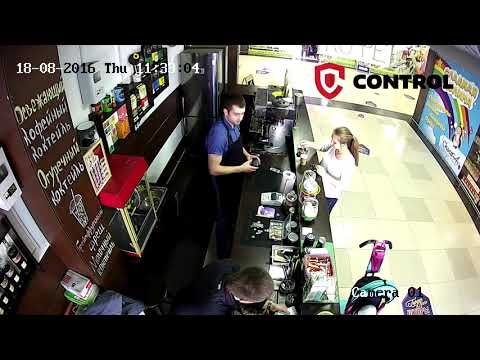 Пример записи - IP камера Hikvision 2 МП в кафе