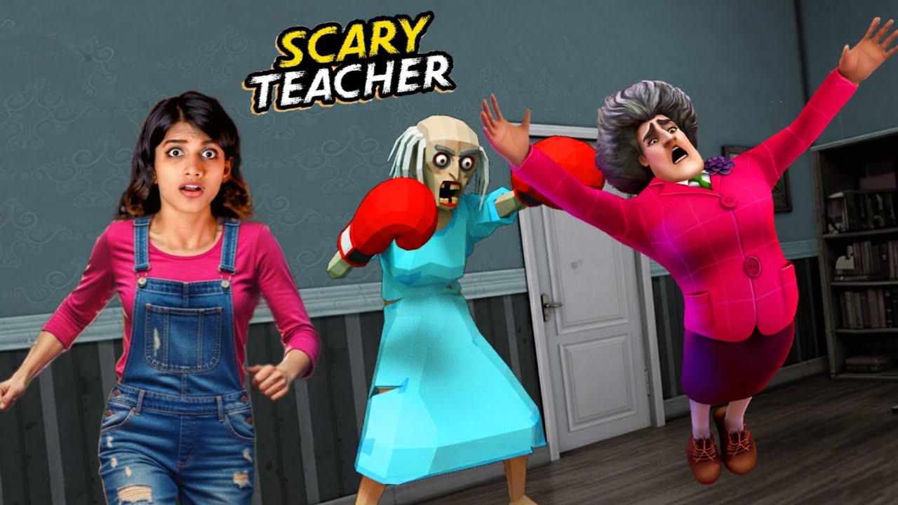 Mad Granny Pranks Scary Teacher