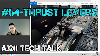 Airbus A320 Cockpit Tour: #64 - Thrust Levers: What do all those buttons do?!