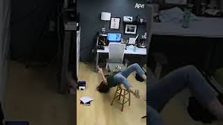 Top 5 Chair Fails Caught On Camera 🪑#afv #cctv #fail