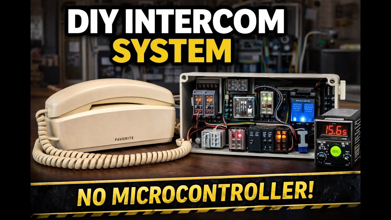 DIY Intercom System Using Vintage Phones (No Microcontroller!) - YouTube