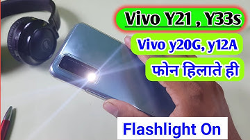 Vivo y33s/y21/y12g wave to flashlight new feature/vivo mobile me flashlight setting kaise kare