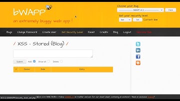 XSS   Stored Blog