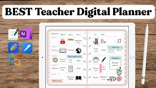 The Biggest Teacher Digital Planner Bundle Flip Through