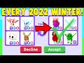 Trading EVERY NEW 2022 WINTER PET in Adopt Me!