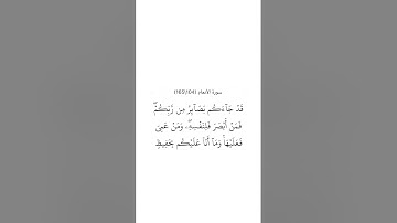 سورة الأنعام ١٠٤