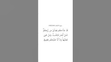سورة الأنعام ١٠٤