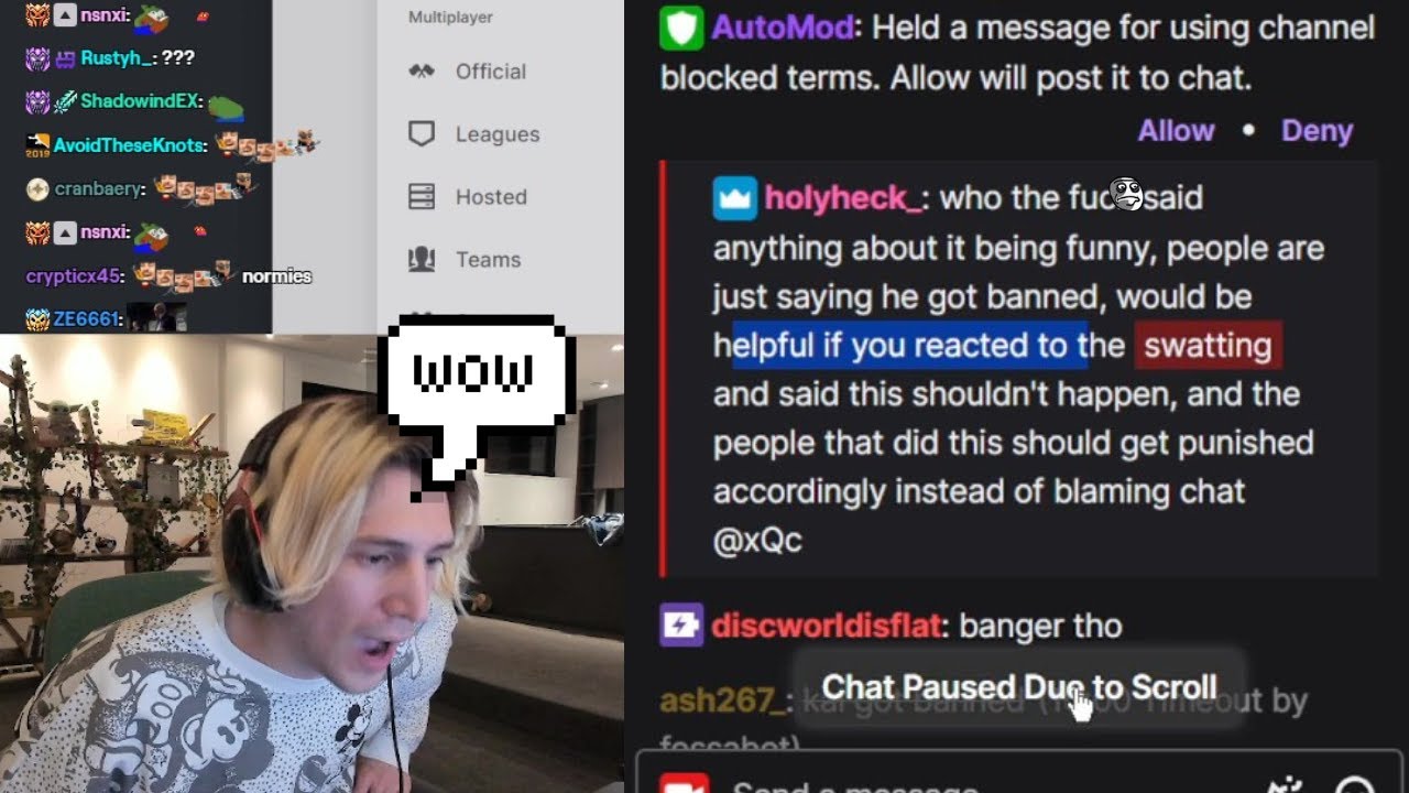 xQc is Crashing Out after people ask him to "React" to Kai Cenat ...