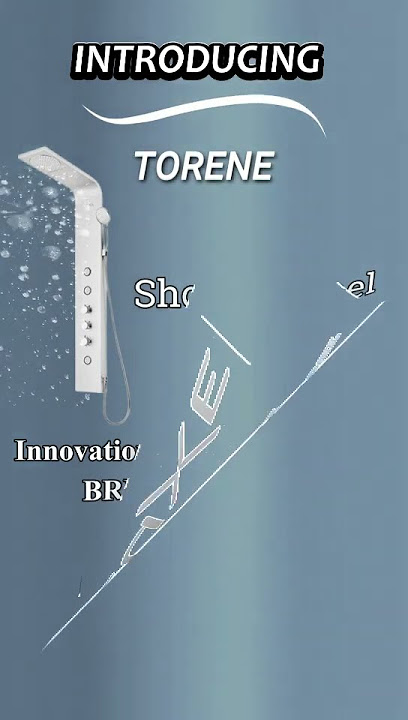 TORENE SHOWER PANEL | LUXE BY CERA #shower #panel #cera #luxe #pipesntiles #cerasanitaryware
