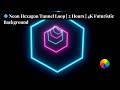 🔷 Neon Hexagon Tunnel Loop | 2 Hours | 4K Futuristic Background