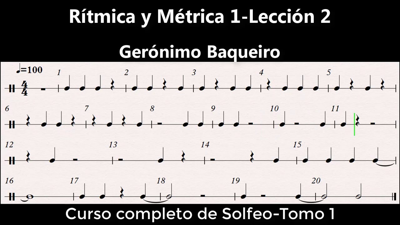 Rítmica y Métrica 1-Lección 2 - YouTube