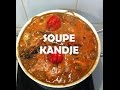Soupe kandj gumbo and meat sauce
