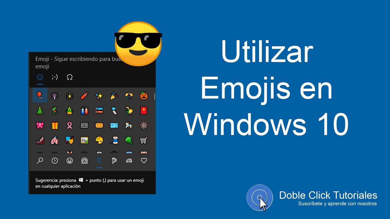  C mo Poner Emojis En Windows 10 DobleClickTutoriales YouTube