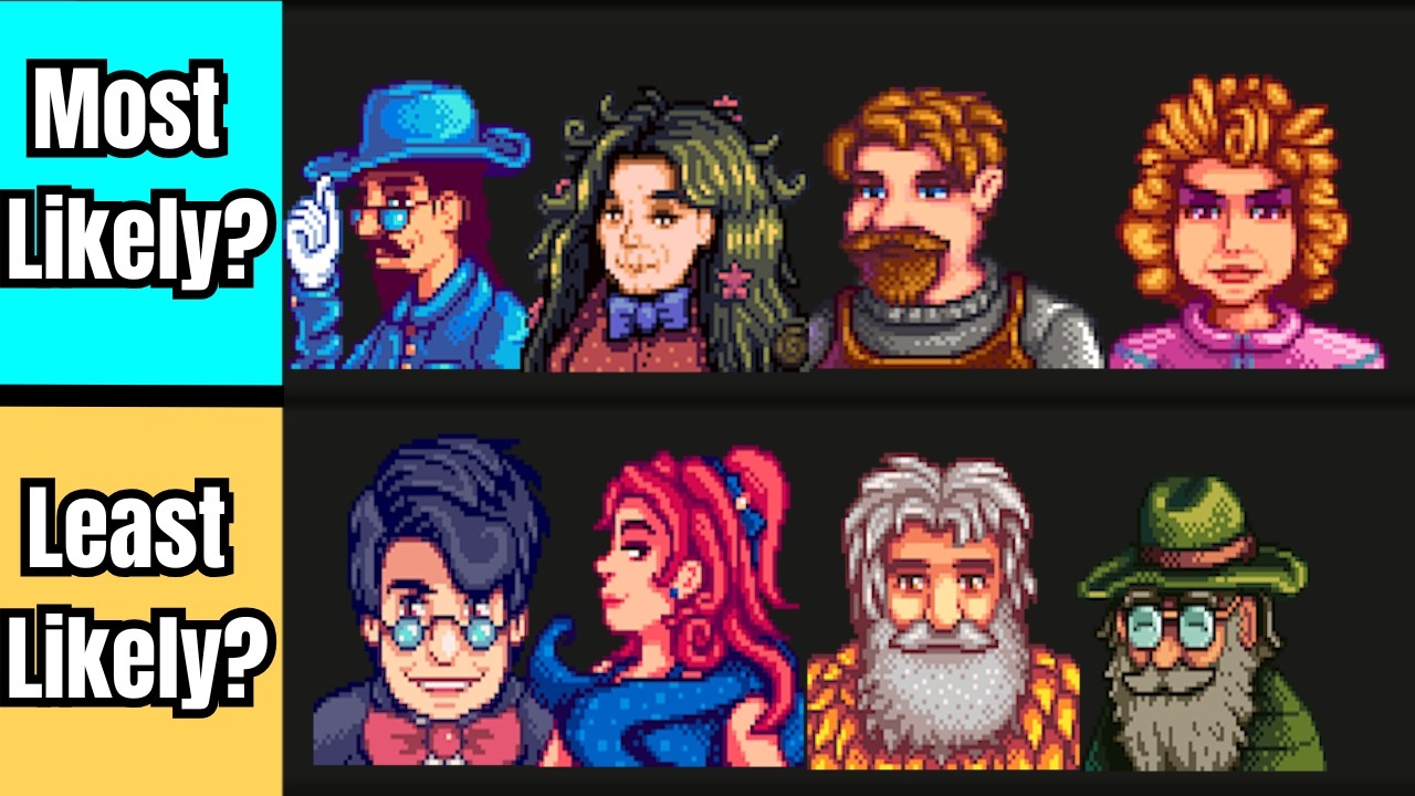 Я составил рейтинг новых кандидатов на брак в обновлении Stardew Valley 1.7.